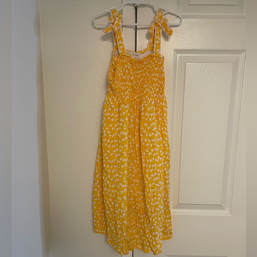 Girls Diane Von Furstenberg Target Sundress Yellow Tie Strap Ginkgo S (6-7)